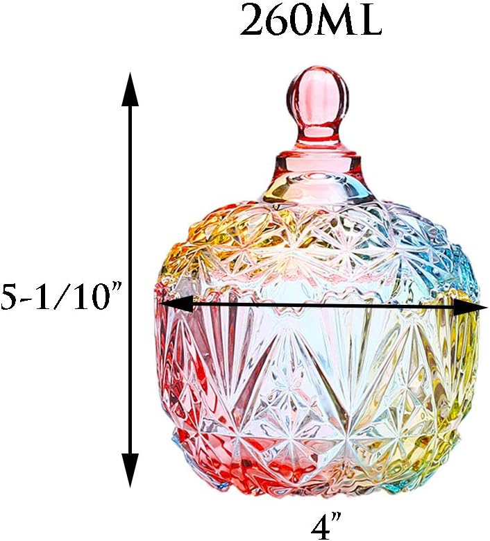 Glass Storage Jar with Lid, Candy Cookie Jar, Jewelry Box, Biscuit Containers -750ml / 26oz Glass Storage Jar with Lid, Candy Cookie Jar, Jewelry Box, Biscuit Containers -750ml / 26oz